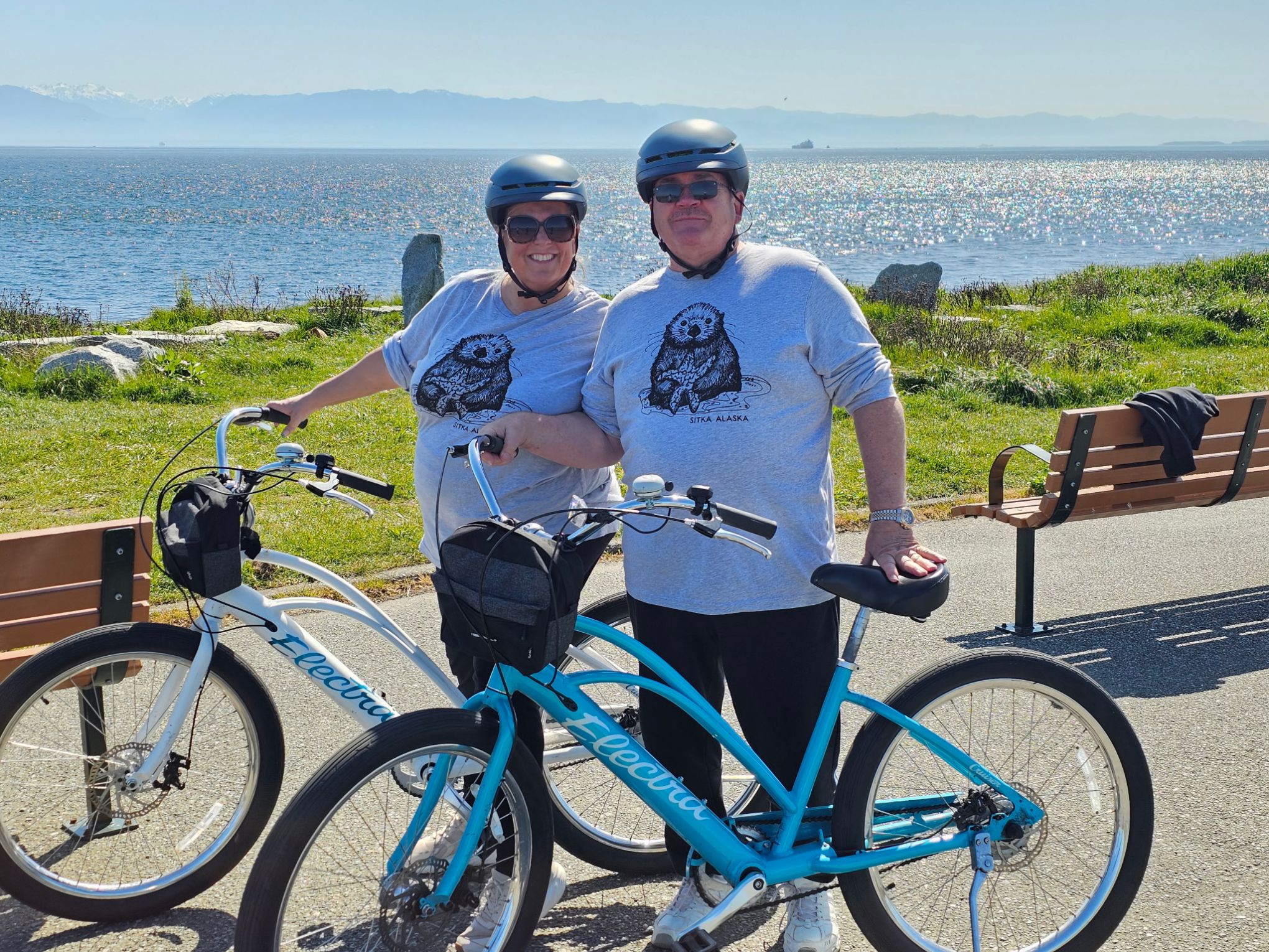 a person sitting on a bicycle